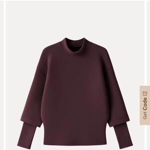 NWT OGL Burgandy Layered Top